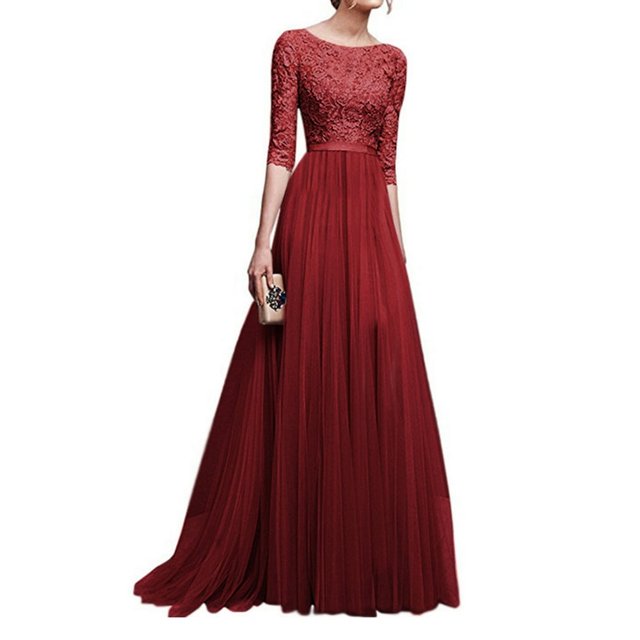 Robe Longue Élégante en Mousseline pour Femme, Robe de Soirée Formelle (Blanc P)