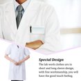 thumbnail image 4 of EIGTHTAIL Laboratory Coat Buttons Multi Short Sleeve Pet Shop Factory Work Clothes Internship Section Beautician Use Long Sleeve 3XL, 4 of 7