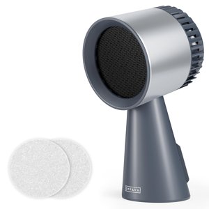 Empava Hotte Portable pour la Cuisine, 3-Speed Éventail d'échappement de cuisine de bureau pour intérieur BBQ, Pot chaud et RV, Filtre amovible et tasse à huile, gris