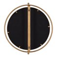 thumbnail image 4 of Kate and Laurel Baron Modern Pivot Mirror, 21 Inch Diameter, Gold, Decorative Adjustable Wall Mirror, 4 of 7