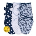 thumbnail image 1 of The Peanutshell Newborn Swaddles for Baby Boys, 3 Pack Set, Blue Dino, 1 of 5