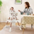 thumbnail image 2 of Gymax 16-in-1 Baby High Chair w/ Activity Center Booster Seat Building Block Table White, 2 of 10
