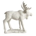 thumbnail image 1 of White Woodland Moose Figurine, 1 of 1