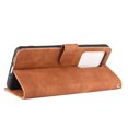 thumbnail image 4 of For Samsung Galaxy S20 Ultra PU Leather Flip Case Card Slots Holder Kickstand Book Folding Folio Cover-Brown, 4 of 5