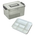 thumbnail image 2 of Storage Box Transparent Kit Storage Items Storage Transparent Multi Compartment Storage Box For Items Household Large Capacity Storage Box,1X Transparent Medical First Aid Kit For Medication Storage, 2 of 7