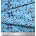 thumbnail image 3 of Soimoi Rayon Fabric Tiles Moroccan Decor Fabric Printed Yard 56 Inch Wide, 3 of 3