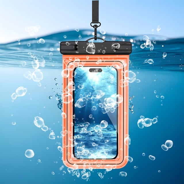 Birdeem Waterproof Phone Pouch,Universal 7X3.5 Inch Touchscreen Dry Bag Case with Lanyard,Submersible Protector for Swimming Hiking Kayaking Floating Protection