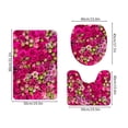 thumbnail image 3 of Chmadoxn Bathroom Rugs, Rugs for Living Room, Area Rug, Bath Mat Toilet Floor Mat U-shape Foot Mat Bathroom Bathroom Mat Printing Modern Mat Toilet Door Mat Three Sets carpeting carpeting, 3 of 8