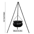 thumbnail image 2 of EGNMCR Room Decor Halloween Decorations Outdoor - Large Cauldron Halloween Decor On Tripod With Timer Lights - Plastic Cauldron Witch Halloween Decorations For Porch Yard Cauldron Halloween Deco, 2 of 2