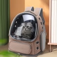 thumbnail image 4 of Pet Travel for Cats Breathable Large Capacity Backpack for Indoor Outdoor Use Transparent Cat Backpack Suitable for Hiking Camping and Mobility, 4 of 4