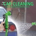 thumbnail image 3 of Garden Hose, Expandable Water Hose, Heavy Duty Double Latex Core Telescopic Water Pipe Flexible Expanding Hose with 17 Function Metal Spray Nozzle Outdoor Lawn Car Watering Plants （Green，125FT）, 3 of 7