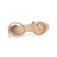 thumbnail image 4 of BLISSFUL STEP Lace Up Open Toe Stiletto Heeled Sandals for Women Rose Gold 9, 4 of 8