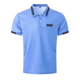 thumbnail image 1 of Hauts à Manches Longues pour Hommes Quatre Saisons Design Mode Décontracté Col à Revers Bouton Poche, 1 of 4