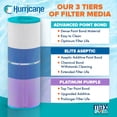 thumbnail image 4 of Hurricane Filters HF4H21 Platinum Purple Spa Filter Cartridge Replacement, 4 Pck, 4 of 7