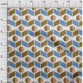 thumbnail image 3 of oneOone Polyester Spandex Light Blue Fabric Geometric Craft Projects Decor Fabric Printed By The Yard 56 Inch Wide, 3 of 4