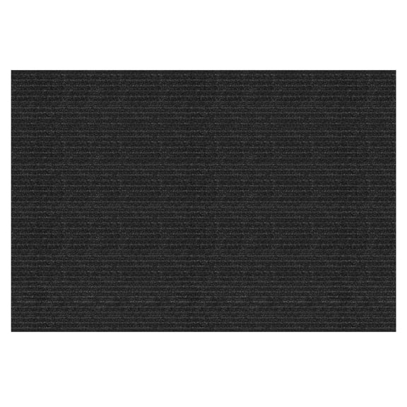 Mainstays Concord Ribbed Heavy-Duty Indoor/Outdoor 4x6 Utility Mat, Water-Resistant, Non-Slip, Black Onyx, Hallway, Mudroom, Garage