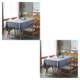 thumbnail image 4 of Baohd Durable And Easy To Wash Tablecloth With Vintage Style Rectangular Table Tablecloth Cotton Dining Tablecloth Table Cover gray 90*90CM 2Set, 4 of 6