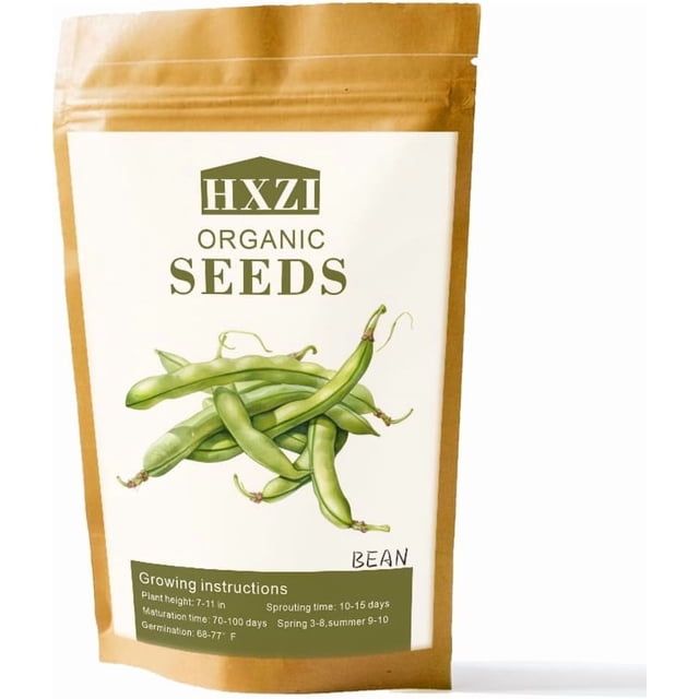 GSDWIUEW Premium Bush Bean Seeds for Planting-100+ Seeds for a Bountiful Vegetable Garden
