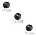 thumbnail image 3 of bedienty Mangeoire pour Animaux en Plastique, Protection Extérieure Réutilisable pour l'Alimentation des Grains 12 Pouces 3Ensemble, 3 of 6