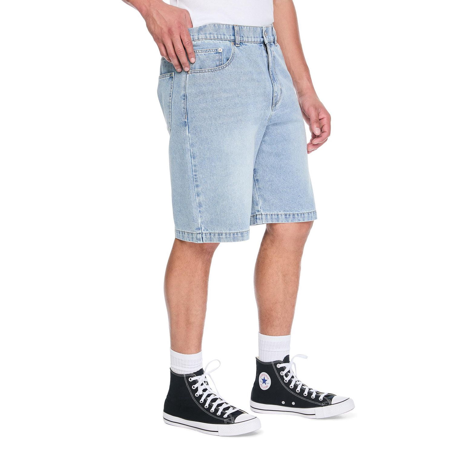 Short ample en denim No Boundaries pour hommes