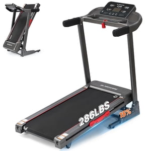 3.0HP tapis pliable portable pour la maison, 15-Level Incline automatique, 0,6-9MPH, Bluetooth/Zwift, 286lb Capacité