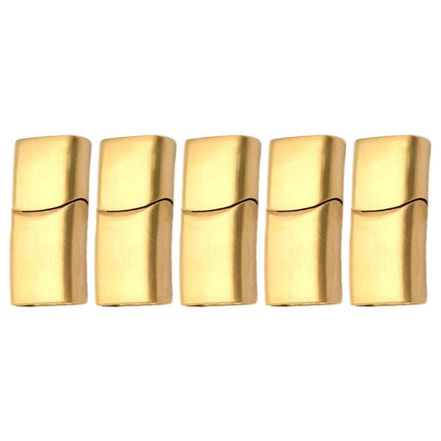 GUOOL Ensemble de 5, Fermoirs de Bijoux Connecteurs de Bracelet Boucles Doré m