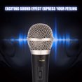 thumbnail image 3 of Wired Dynamic Microphone for Karaoke Vocal Music Performance, Clear Voice, High Frequency Response, Professional Mic with Super Cardioid  Pattern, Zinc Alloy Material, 3 of 7