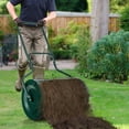 thumbnail image 2 of Costway Épandeur de Compost de 27 Pouces pour Tourbe, Entretien de Pelouse, Épandeur de Fumier, Rouleau Métallique avec Poignée, 2 of 10