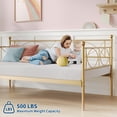 thumbnail image 4 of AKDSteel Metal Twin Daybed, Sofa Bed Frame with Steel Slat Support, Multifunctional Day Bed for Living Room, 4 of 8