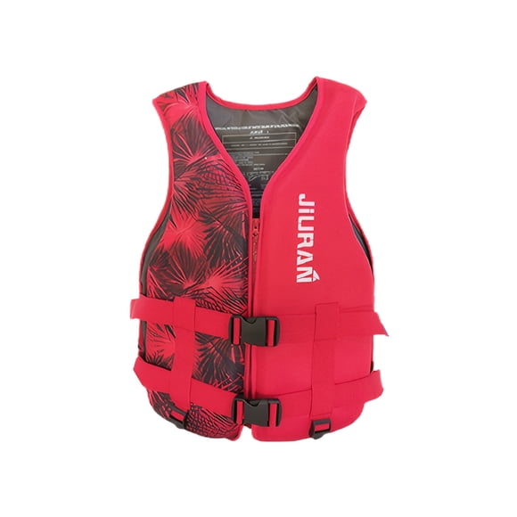 Shengyu Gilet de Sécurité pour les Amateurs de Sports Nautiques Restez en Sécurité Ayez du Plaisir Convient à Tous les Âges Gilet de Pêche Rouge m