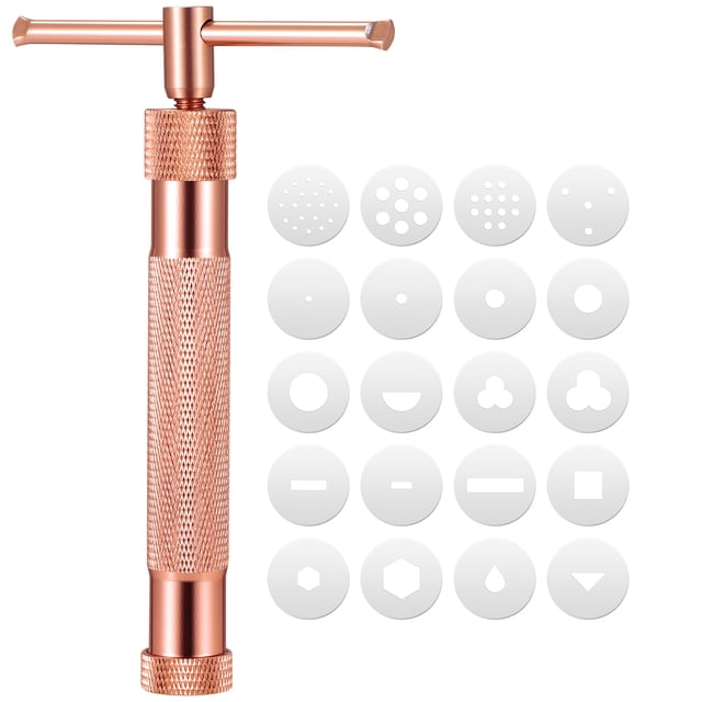 SHISUYAN BESTONZON Alloy Rotary Mold Tools Set Kit Squeeze Polymer Clay DIY Noodles Educational for Kids ( )