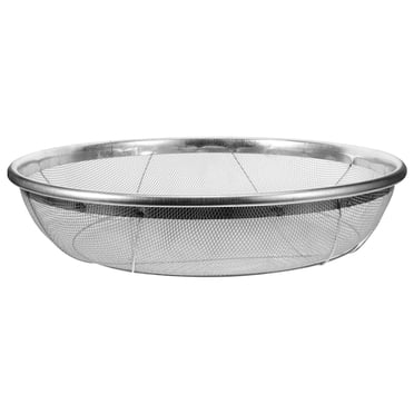 Stainless Steel Soil Sieve Garden Soil Mesh Sieve Sifting Pan Stainless Steel Sifting Pan