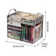 thumbnail image 3 of Foldable Storage Box Old Book Storage Box, Artifact Book, Student Bookshelf Organization, Classroom Backpack, Transparent Household Water Vapor, 3 of 5
