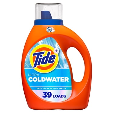Tide Ultra Coldwater Liquid Laundry Detergent, Original Scent, 1.62 L, 39 Loads, Laundry Detergent Liquid Formulated for Cold Water