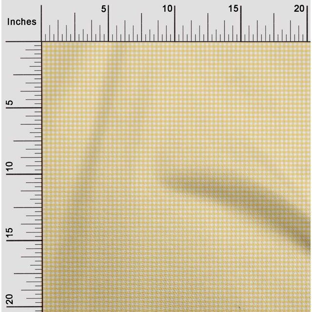 oneOone Cotton Flex Fabric Gingham Check Decor Fabric Printed BTY 40 Inch Wide