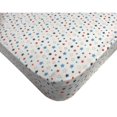 thumbnail image 1 of Organic Crib Bedding - Crib Fitted Sheet Organic Cotton Stars Knit, 1 of 1