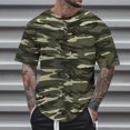 thumbnail image 1 of Soldes de la Fête des Pères! T-Shirts Camouflage pour Hommes T-Shirts Graphiques, Chemises Graphiques pour Hommes Tendance, Chemises d'Été Décontractées pour Hommes à Manches Courtes à Enfiler, T-shirt Imprimé à Col Rond Décontracté pour Hommes, 1 of 5