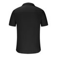thumbnail image 4 of EOYWHK Mens Cotton Linen Shirts Short Sleeve Summer Ribbed Knit Button Down Cardigan Solid Color Collared Lapel Office Blouse Workwear Beachwear, 4 of 5