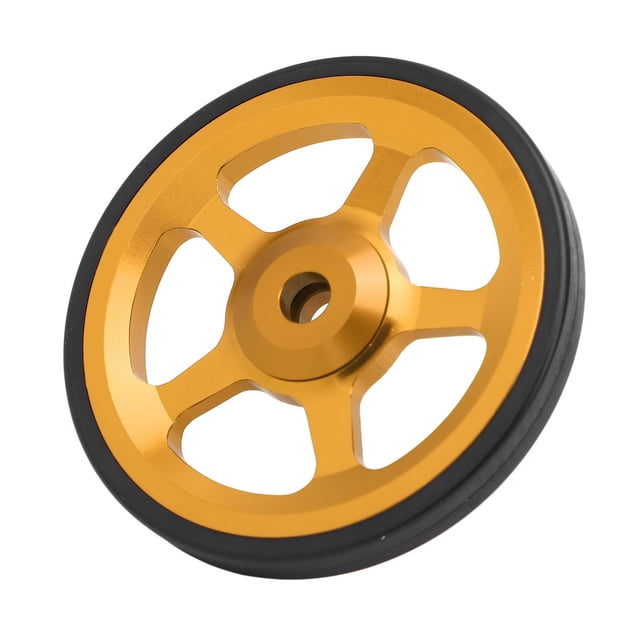 Folding Bike Easy Wheel Replacement, Smoother Operating Secure Fixation Aluminum Alloy Easywheel for Folding Bike
