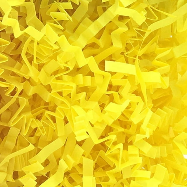 MesaSe Feildoo 50g Basket Grass Crinkle Cut Tissue Paper Recyclable Craft Shred Confetti Raffia Paper Filler For Easter Gift Box Wrapping Packing Filling Party Decoration-Fluorescent Pi
