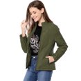 thumbnail image 1 of INSPIRE CHIC Veste Matelassée Légère à Col Montant à Fermeture Éclair pour Femme, 1 of 7