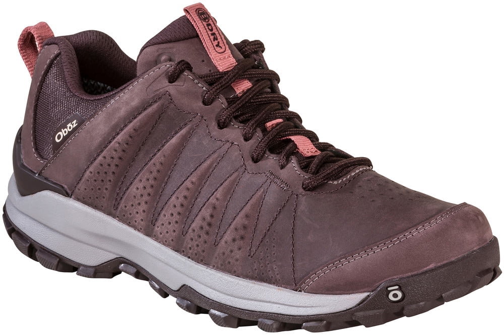 Oboz Chaussures Basses en Cuir Imperméables Décontractées de Randonnée pour Femmes Sypes Peppercorn - 76102-PEPPERCORN