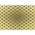 thumbnail image 1 of Ahgly Company Tapis d'Aire Rectangulaire Transitionnel Brun Chêne pour Intérieur, Lavable à la Machine, 6 Pieds x 9 Pieds, 1 of 7