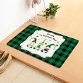 thumbnail image 4 of Wzzjkit St. Patrick's Day Door Mat - Super Absorbent Quick Dry Front Mats Bath Rug Rubber Backing Non Slip Washable Carpet - St Patricks Day Decorations Door Mat Outside Entrance, 4 of 8