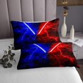 thumbnail image 3 of Erosebridal Galaxy Lightsaber Coverlet Set Twin, Modern Rectangle Bedding Set, Futuristic Decor 2pcs, 3 of 5