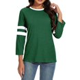 thumbnail image 4 of Timegard Hauts pour Femmes Grande Taille Col Rond Manches 3/4 T-Shirts Confortables Tunique Décontractée pour Porter avec des Leggings, 4 of 6