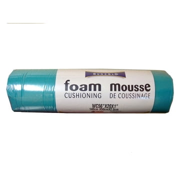 Mousse laminé compact 56 x 20 X 1 pouces - Bleu