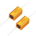 thumbnail image 1 of Unique Bargains 2 Pcs Résistance de Boîtier en Aluminium 5W 50 Ohms Enroulée pour Convertisseur de Remplacement à DEL, 1 of 4