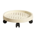 thumbnail image 2 of Wooowa Plant Saucer with Wheels - Thickened Plastic Movable Flower Pot Tray, Water Collection Base for Planters, 2 of 6