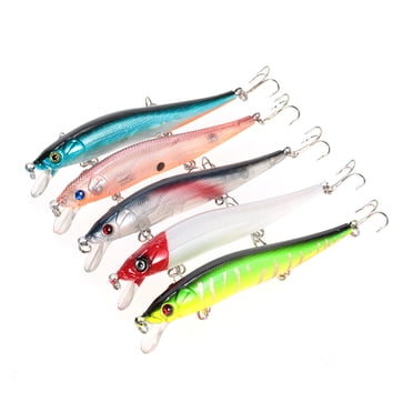 5pcs 12cm/13.5g Hard Bait Minnow Lure Fishing Artificial Baits with 3 Hooks Swimbait Fishing Tackle